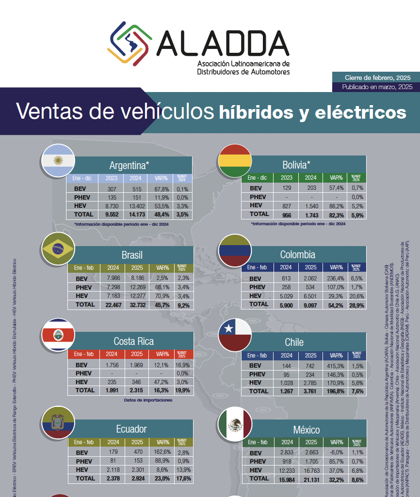 Boletin hibridos y electricos febrero 2025